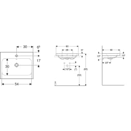 Geberit iCon Light 60x48 Cm Çanak Lavabo - 501.847.JT.1 görsel 2