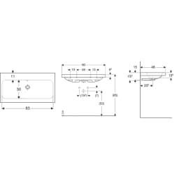 Geberit iCon Light 90x48 Cm Lavabo - 501.836.00.1 görsel 2