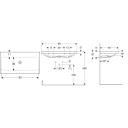 Geberit iCon Light 90x48 Cm Lavabo - 501.837.00.1 görsel 2