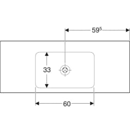 Geberit One 120x48 Cm Etajerli Lavabo - 505.011.01.5 görsel 2