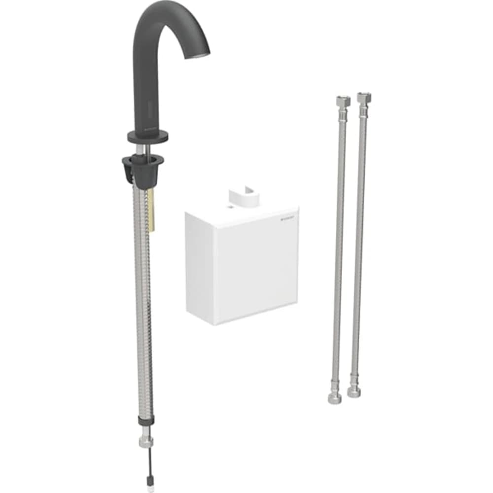 Geberit Piave Mat Siyah Fotoselli Lavabo Bataryası - 116.166.14.1