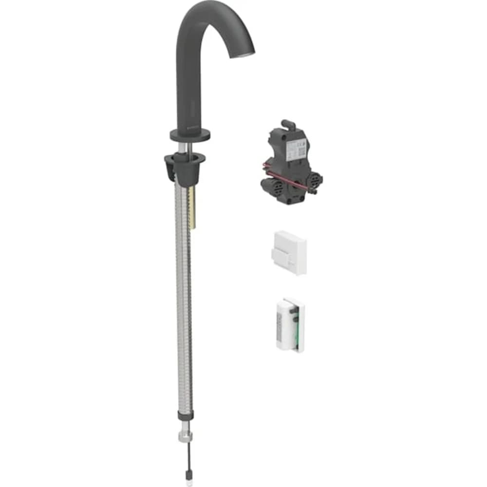 Geberit Piave Mat Siyah Fotoselli Lavabo Bataryası - 116.186.14.1
