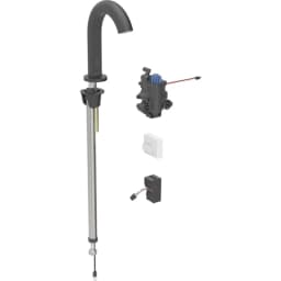 Geberit Piave Mat Siyah Fotoselli Lavabo Bataryası - 116.187.14.1 görsel 1