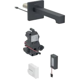 Geberit Piave Mat Siyah Fotoselli Lavabo Bataryası - 116.273.14.1 görsel 1