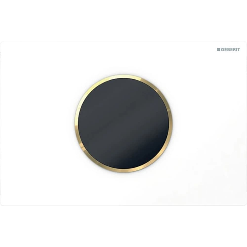 Geberit Sigma10 Beyaz-Siyah Tek Basmalı Kumanda Kapağı - 115.908.KK.6