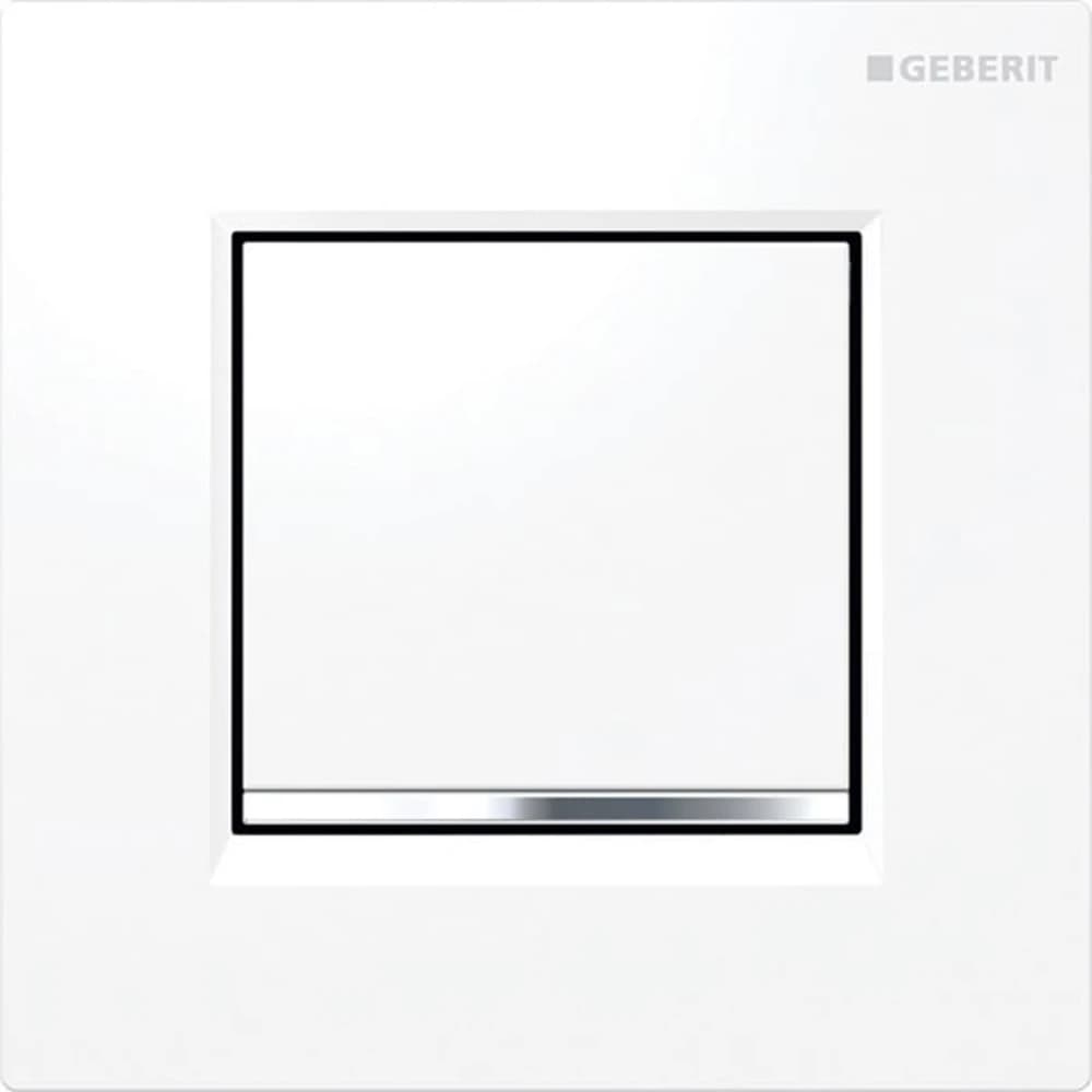 Geberit Sigma30 Beyaz-Parlak Krom Pisuvar Kumanda Kapağı - 116.017.KJ.1