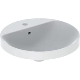 Geberit VariForm 48x48 Cm Oval Tezgah Üstü Lavabo - 500.704.01.2 görsel 1