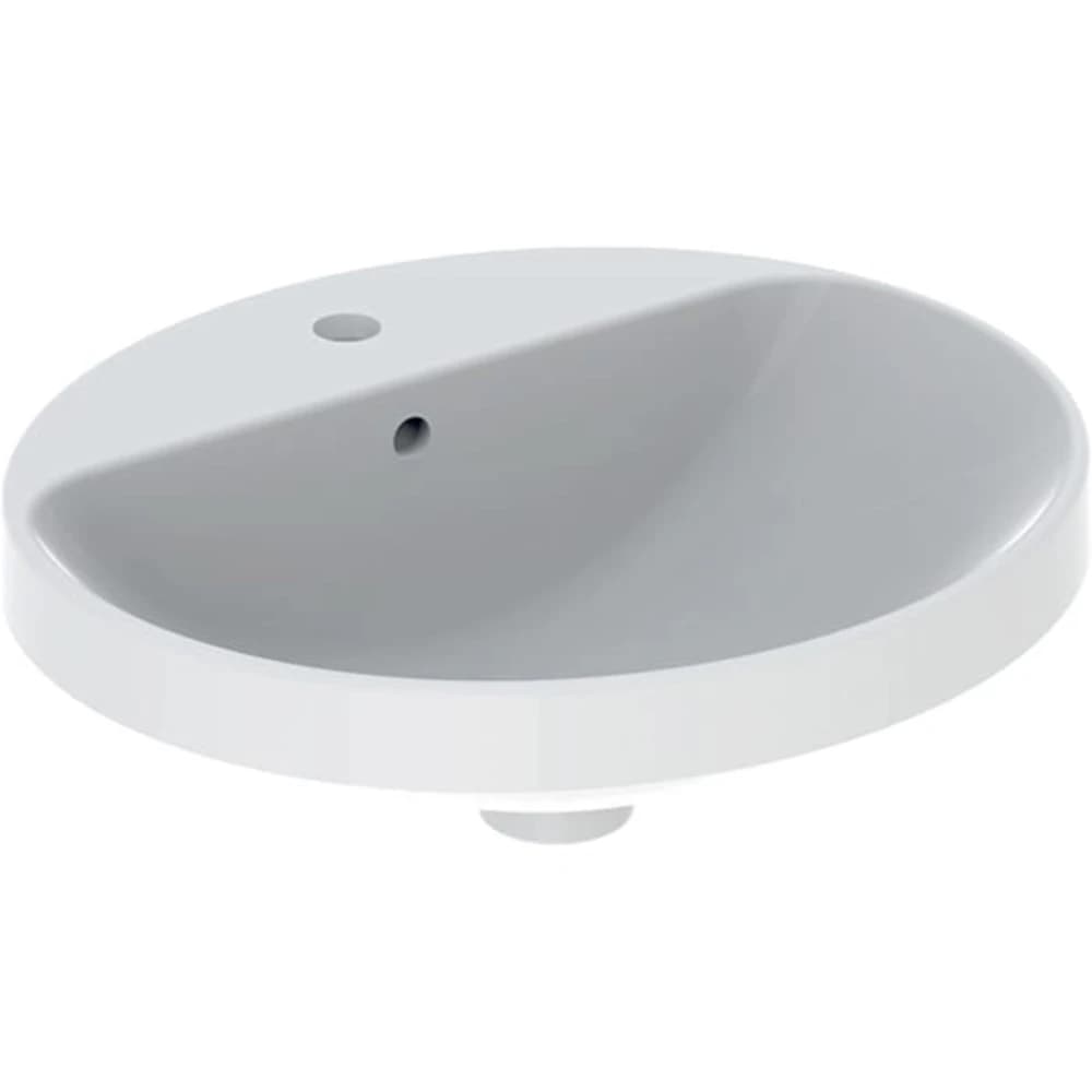 Geberit VariForm 50x45 Oval Tezgah Üstü Lavabo - 500.712.01.2