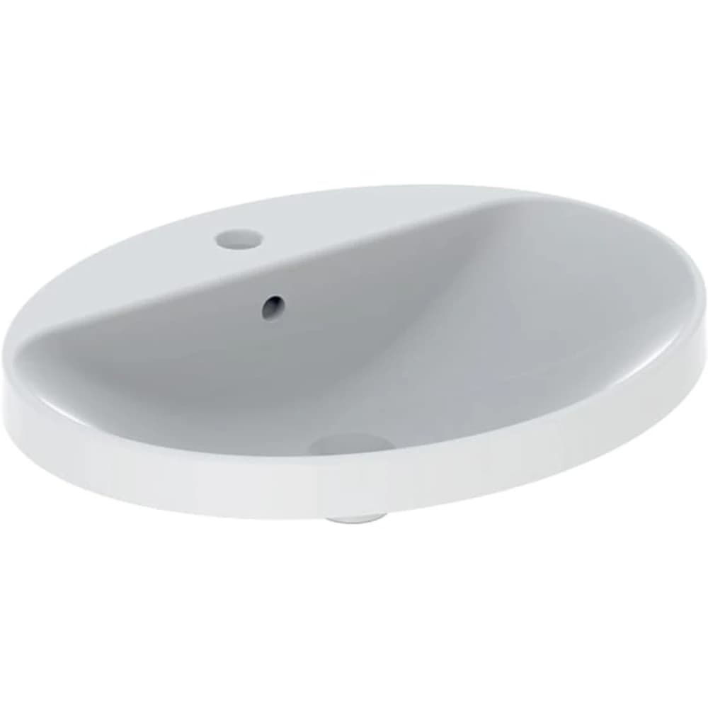 Geberit VariForm 60x48 Cm Oval Tezgah Üstü Lavabo - 500.724.01.2