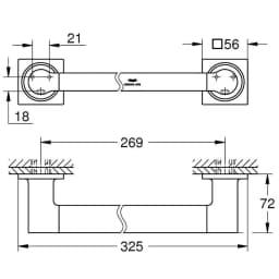 Grohe Allure Bronz Havluluk - 40955GN1 görsel 2
