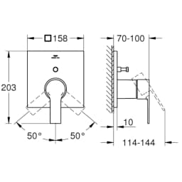 Grohe Allure New Ankastre Banyo-Duş Bataryası - 19315001 görsel 2