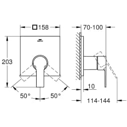 Grohe Allure New Ankastre Duş Bataryası - 19317001 görsel 2
