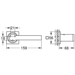Grohe Allure New Nikel Tuvalet Kağıtlığı - 40279A01 görsel 2