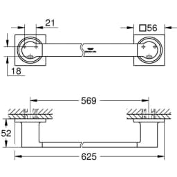 Grohe Allure Rose Havluluk - 40341DL1 görsel 2