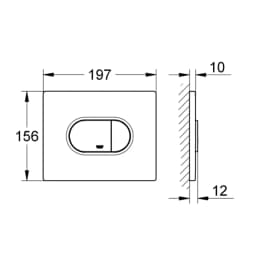 Grohe Arena Cosmopolitan Kumanda Paneli - 38858000 görsel 2