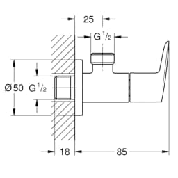 Grohe BauEdge Ara Musluk - 22009001 görsel 2