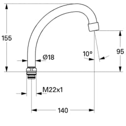 Grohe Çıkış Ucu - 13072000 görsel 2