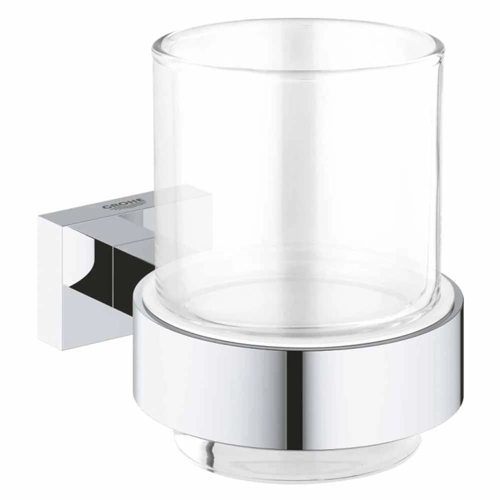 Grohe Essentials Cube New Tutamaçlı Cam Fırçalık - 40755001