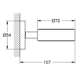 Grohe Essentials New Nikel Sabunluk Tutacağı - 40369A01 görsel 2
