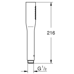 Grohe Euphoria Cosmopolitan 1 Akışlı El Duşu - 27400000 görsel 2