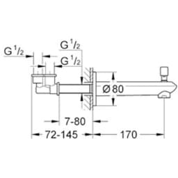 Grohe Eurodisc Cosmopolitan Çıkış Ucu - 13279002 görsel 2