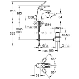 Grohe Eurostyle 2015 Tek Kumandalı Lavabo Bataryası - 33558003 görsel 2