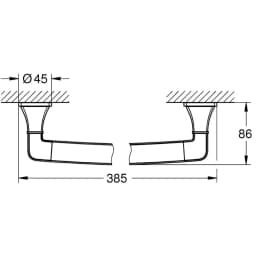 Grohe GranderaKrom-Bronz Banyo Tutamağı - 40960IG0 görsel 2