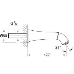 Grohe Grandera Çıkış Ucu - 13484000 görsel 2
