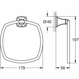 Grohe Grandera Halka Havluluk - 40929000 görsel 2