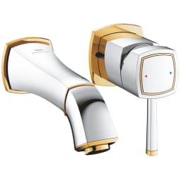 Grohe Grandera İki Delikli Beyaz-Bronz Lavabo Bataryası - 29416IG0 görsel 1