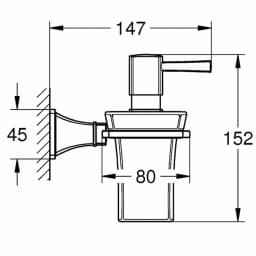 Grohe Grandera Seramik Sıvı Sabunluk ve Tutacağı - 40910000 görsel 2