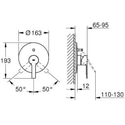 Grohe Lineare New Ankastre Banyo-Duş Bataryası - 19297DC1 görsel 2