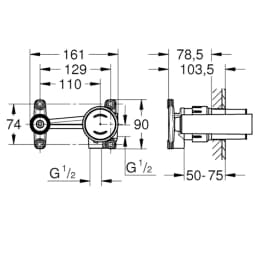 Grohe Non Rapido OHM Joystick Batarya 1-2 İç Gövde - 23429000 görsel 2