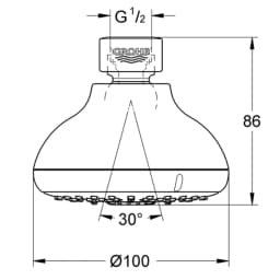 Grohe NTempesta Tepe Duşu - 27606001 görsel 2