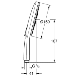 Grohe Rainshower SmartActive 3 Akışlı El Duşu - 26548000 görsel 2