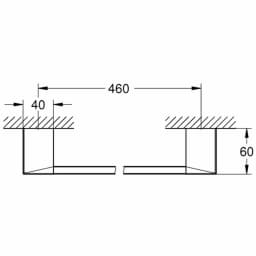 Grohe Selection Cube Havluluk - 40767000 görsel 2
