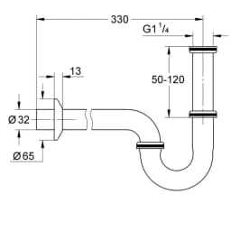 Grohe Sifon - 28961000 görsel 2