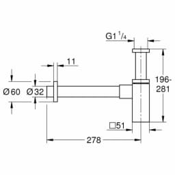 Grohe Sifon - 40564000 görsel 2