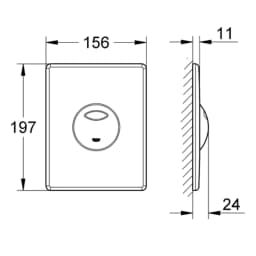 Grohe Skate Kumanda Paneli - 38862000 görsel 2