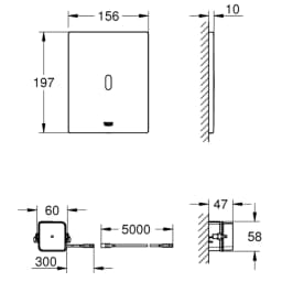 Grohe Tectron Bau E Fotoselli Kumanda Paneli - 39881SH0 görsel 2