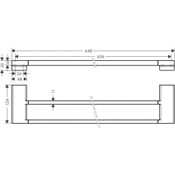 Hansgrohe AddStoris İkili Havluluk 41743000 görsel 2