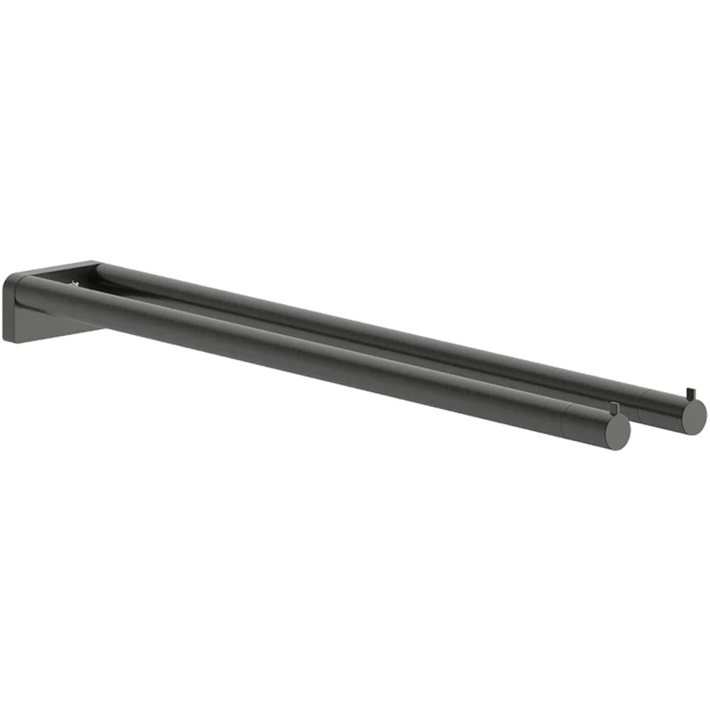 Hansgrohe AddStoris S İkili Mat Siyah-Krom Havluluk - 41787340