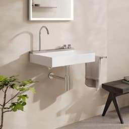 Hansgrohe Avalegra AquaUnit 58x48 Cm Bataryalı Beyaz-Krom Lavabo - 22472000 görsel 3