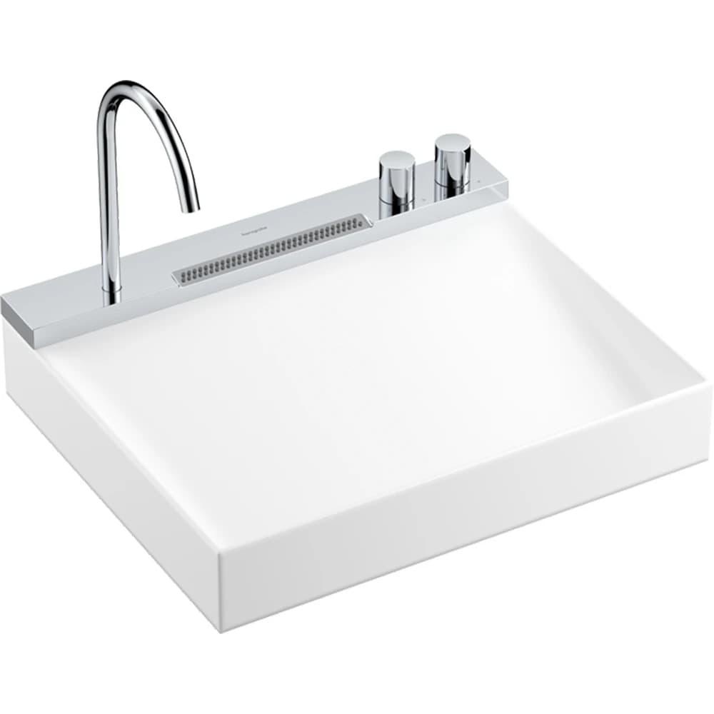 Hansgrohe Avalegra AquaUnit 58x48 Cm Bataryalı Beyaz-Krom Lavabo - 22472000