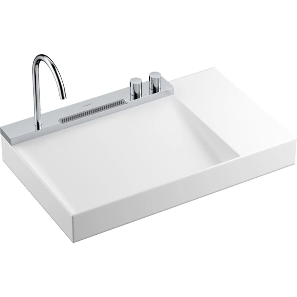 Hansgrohe Avalegra AquaUnit 78x48 Cm Bataryalı Beyaz-Krom Lavabo - 22473000