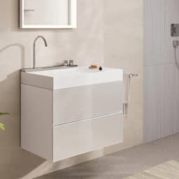 Hansgrohe Avalegra AquaUnit 78x48 Cm Bataryalı Beyaz-Krom Lavabo - 22473000 görsel 2