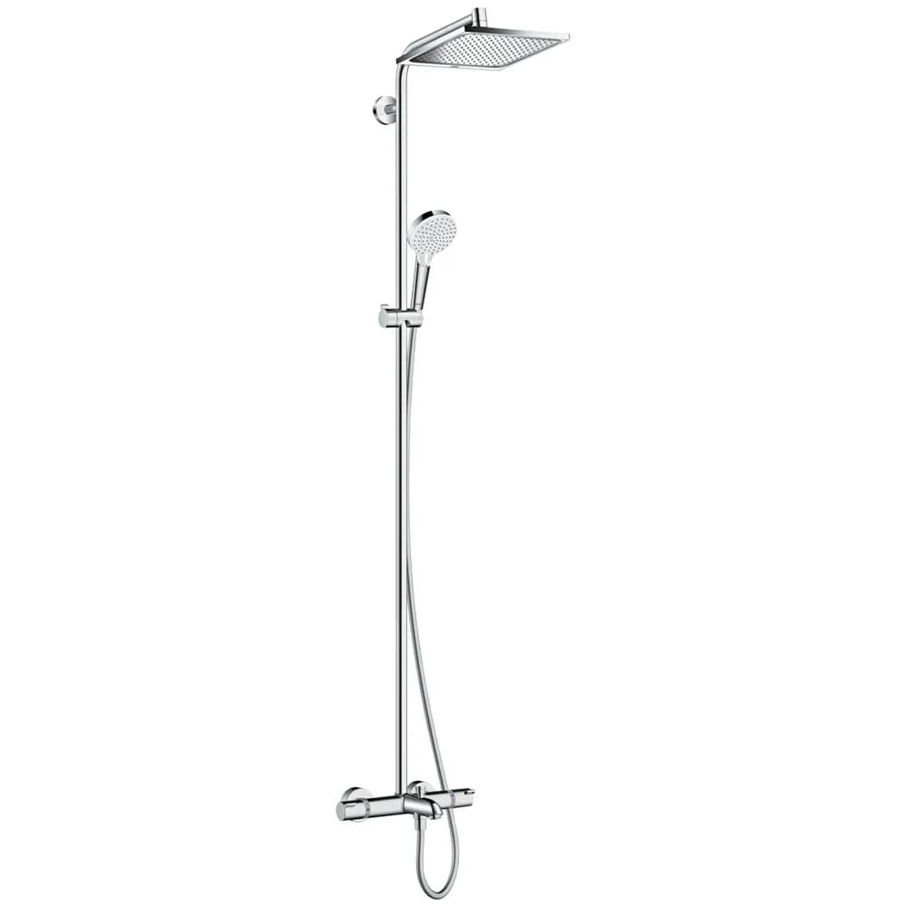 Hansgrohe Crometta E 240 Termostatik Banyo Bataryalı Krom Duş Kolonu 27298000