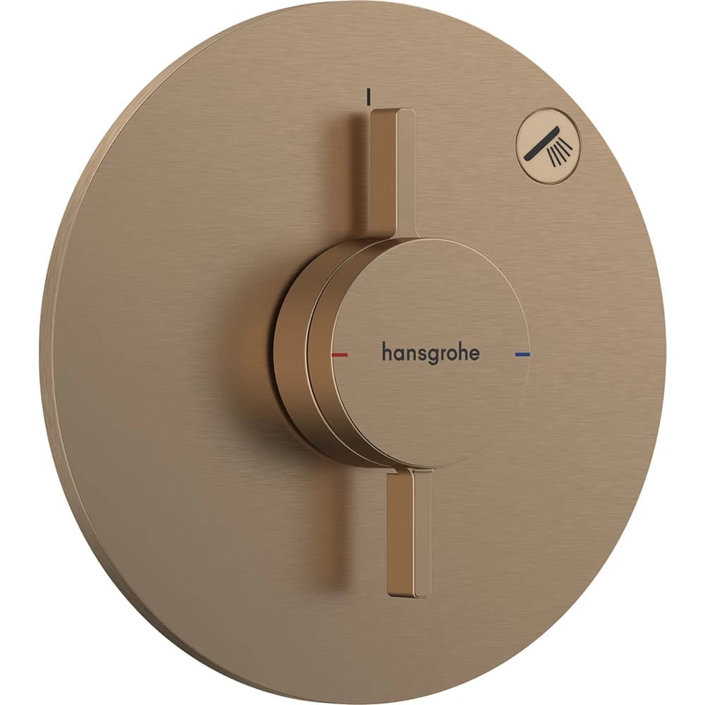 Hansgrohe DuoTurn S 1 Çıkış İçin Mat Bronz Ankastre Banyo Bataryası 75618140