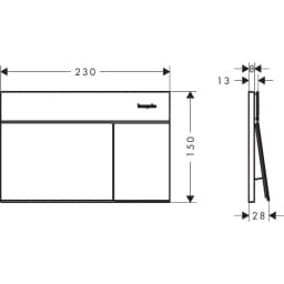 Hansgrohe iFrame Element E Bronz Gömme Rezervuar Paneli - 66003140 görsel 4
