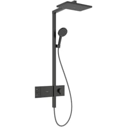 Hansgrohe Raindance Alive Q 210/340 1jet EcoSmart Mat Siyah-Krom Duş Kolonu - 24581340 görsel 1